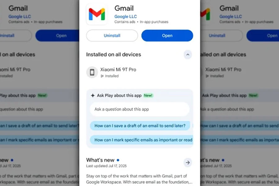 Трябва да обновите приложението Gmail 6 Трябва да обновите приложението Gmail